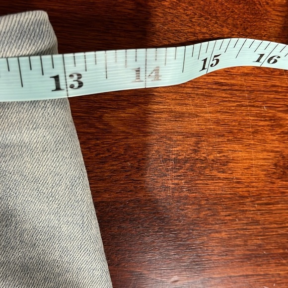 Free People Womens Jean Skirt 4 Light Wash Zip Back Stretch Waist Trendy Fun GUC - Picture 7 of 9